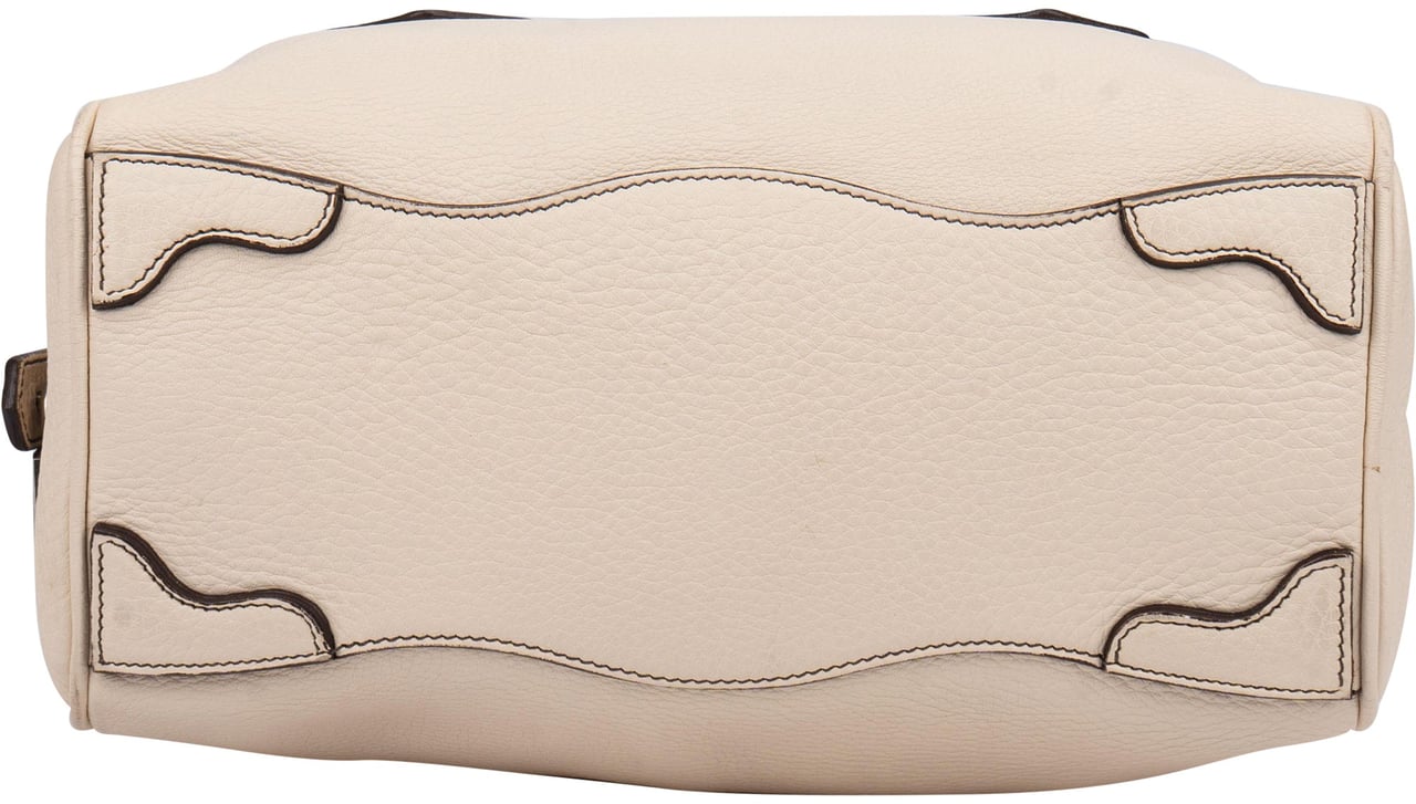 Prada Prada White Leather Handbag Wit