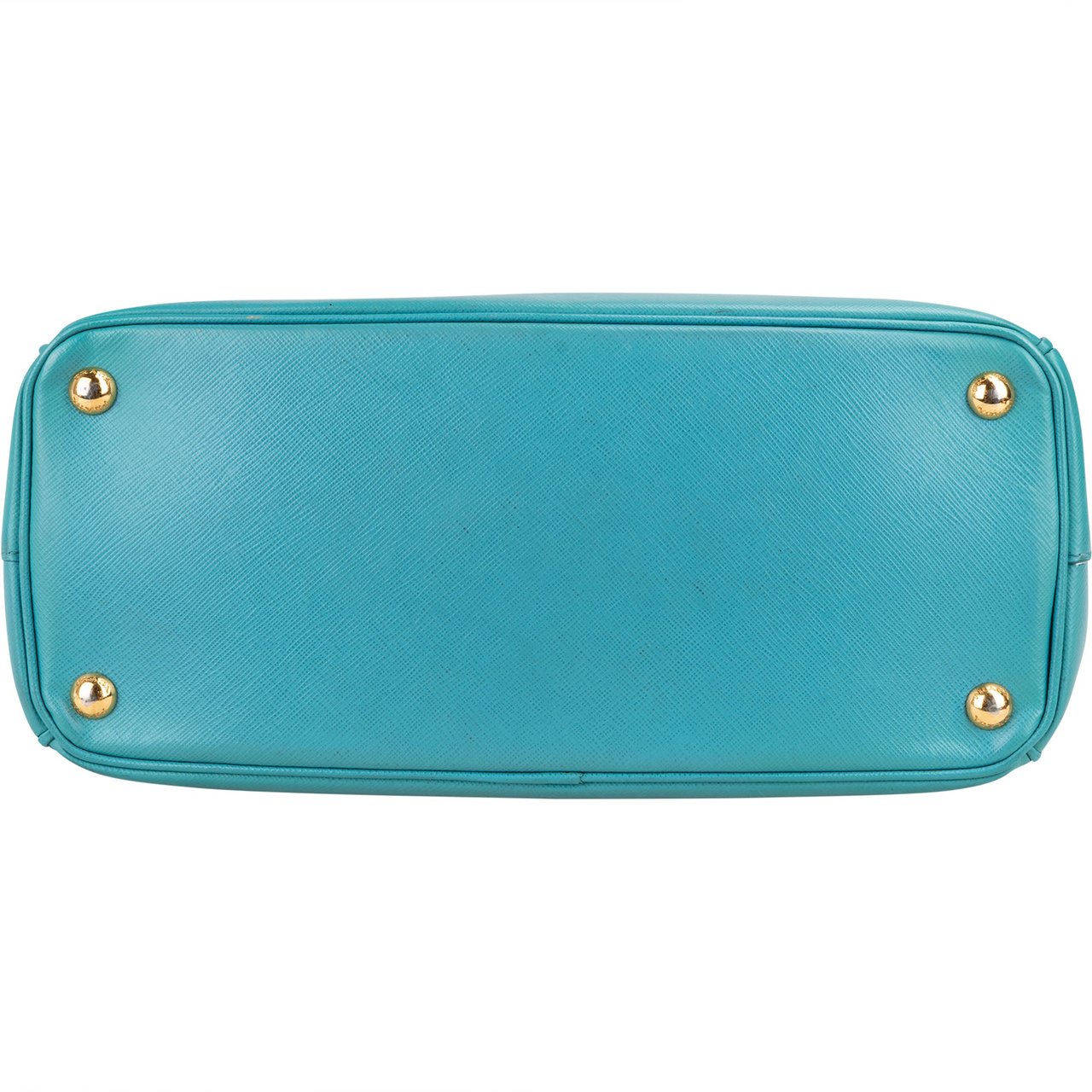 Prada Prada Turquoise Saffiano Leather Galleria Handbag Blauw