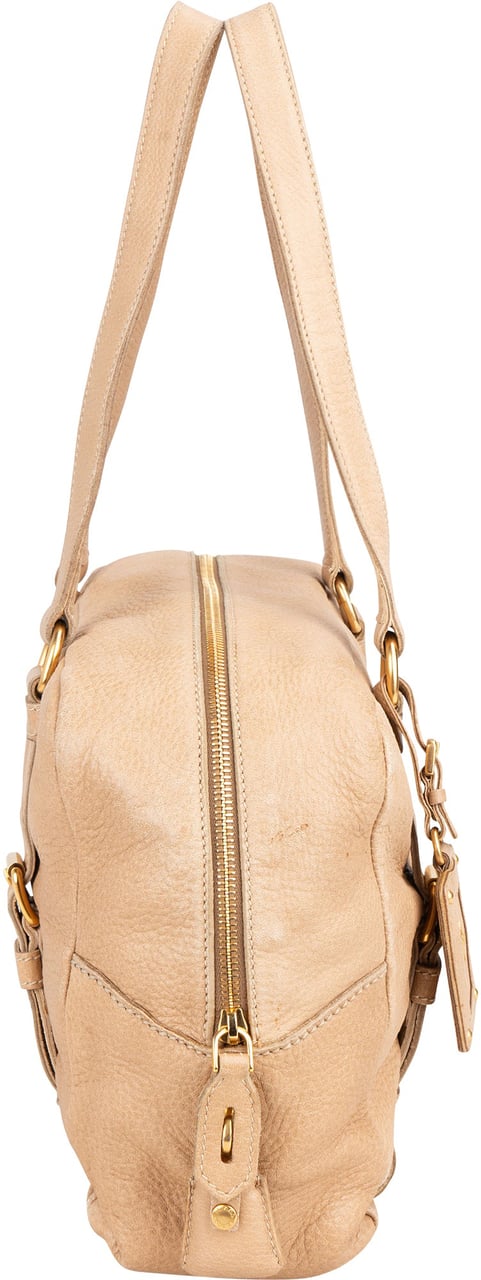 Prada Deerskin City Handbag Beige