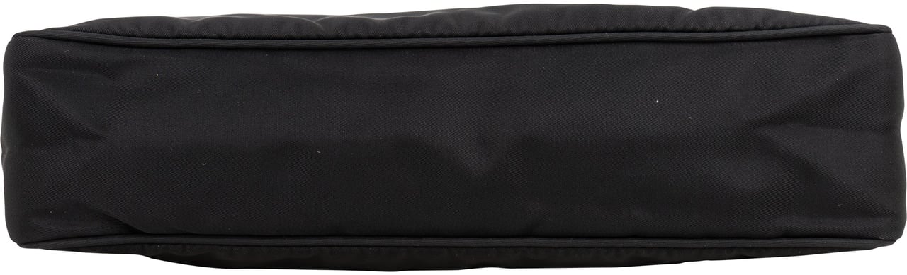 Prada Black Nylon Triangle Shoulder Bag Zwart