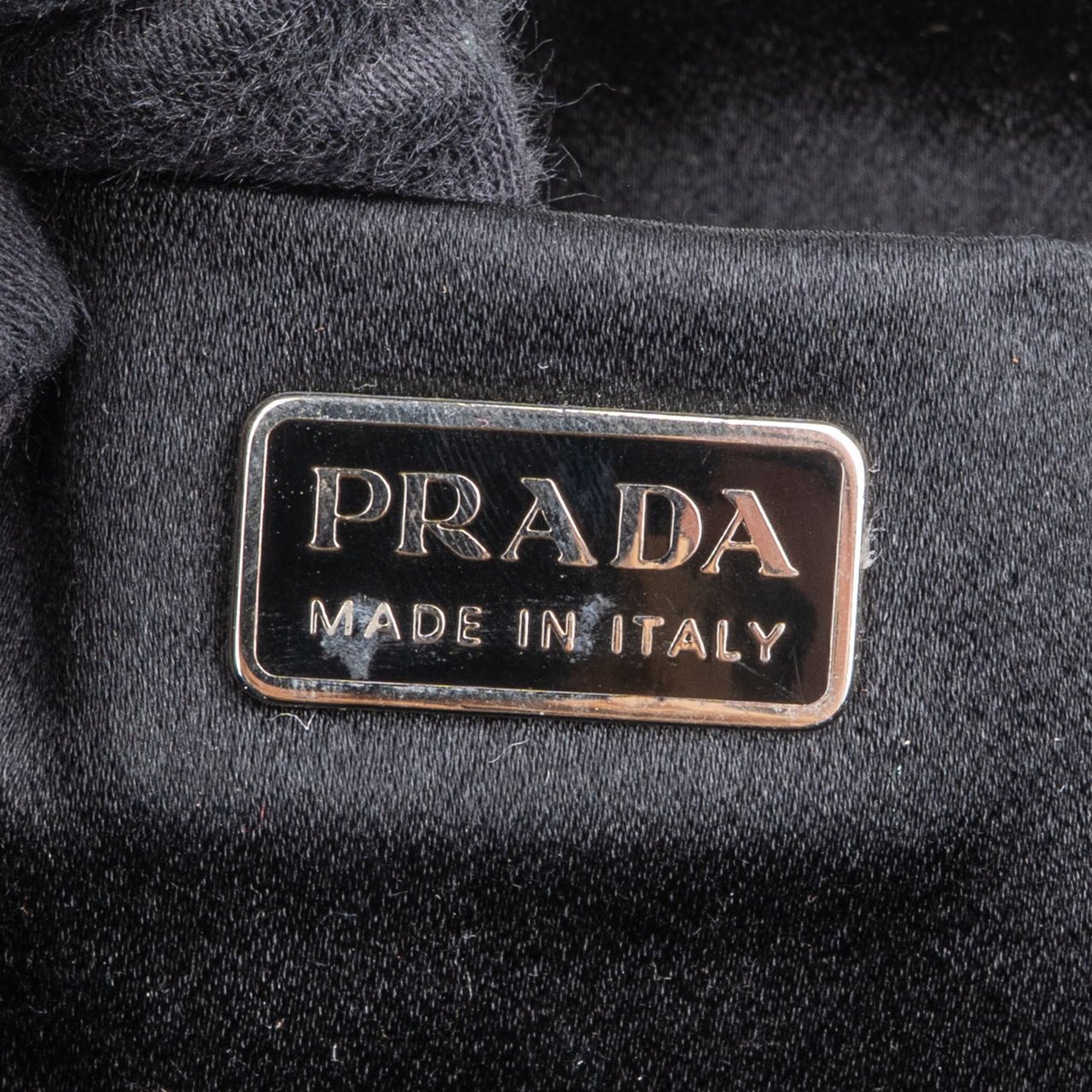 Prada Black Nylon Triangle Shoulder Bag Zwart