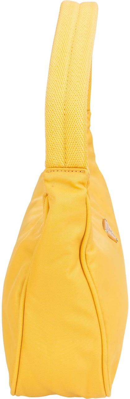 Prada Prada Yellow Nylon Triangle Vintage Re-Edition Handbag Geel