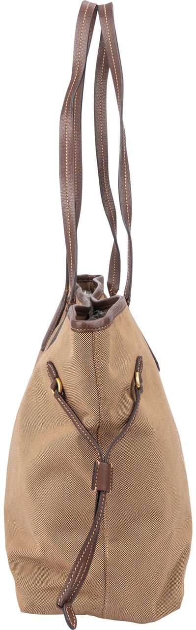 Prada Brown Jacquard City Shoulder Bag Bruin