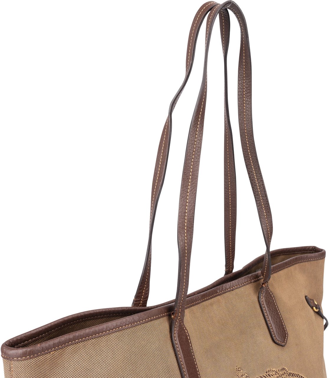 Prada Prada Brown Jacquard City Shoulder Bag Bruin