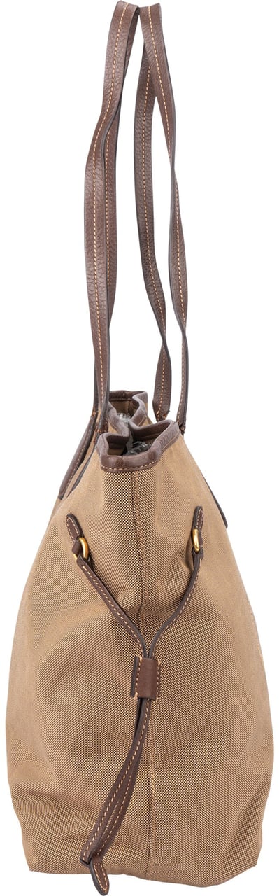 Prada Prada Brown Jacquard City Shoulder Bag Bruin