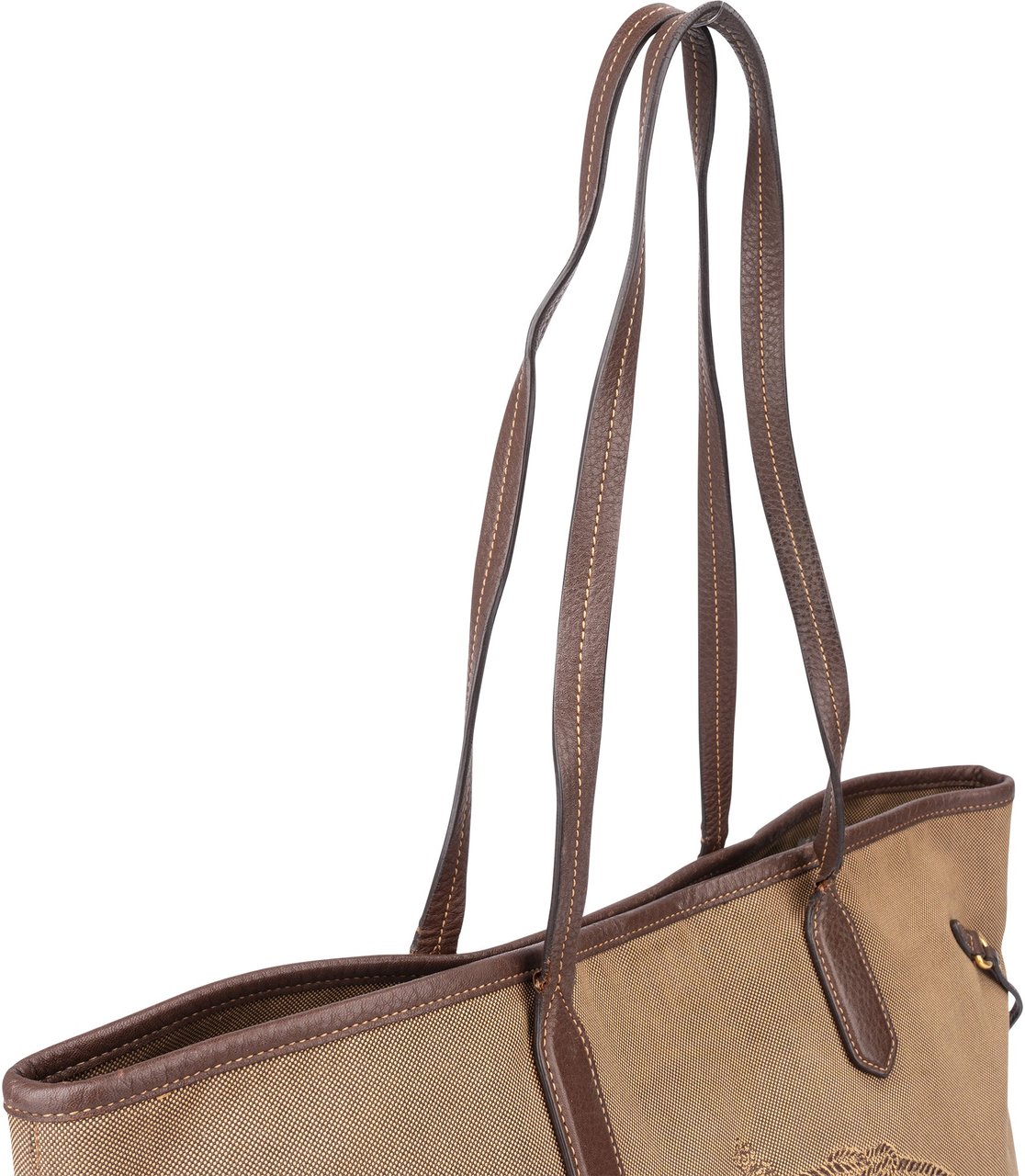 Prada Brown Jacquard City Shoulder Bag Bruin