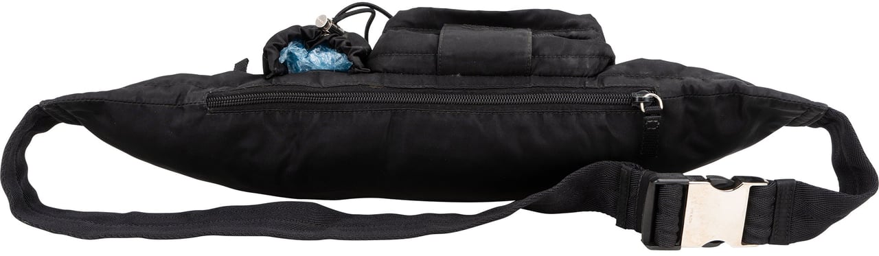 Prada Prada Black Nylon Triangle Crossbody Bumbag Zwart