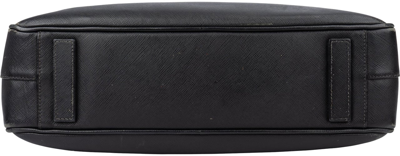 Prada Prada Saffiano Leather Business Handbag Zwart