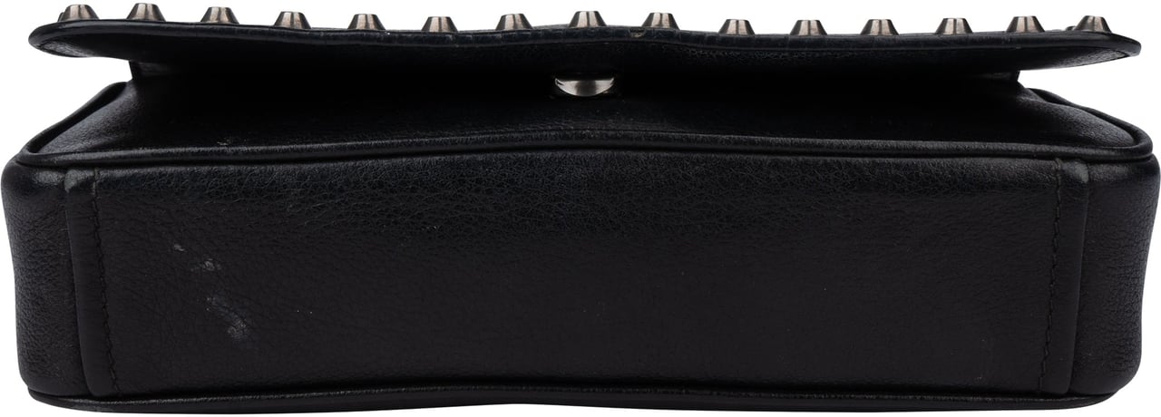 Prada Prada Bicolor Leather Glace Crossbody Bag Zwart