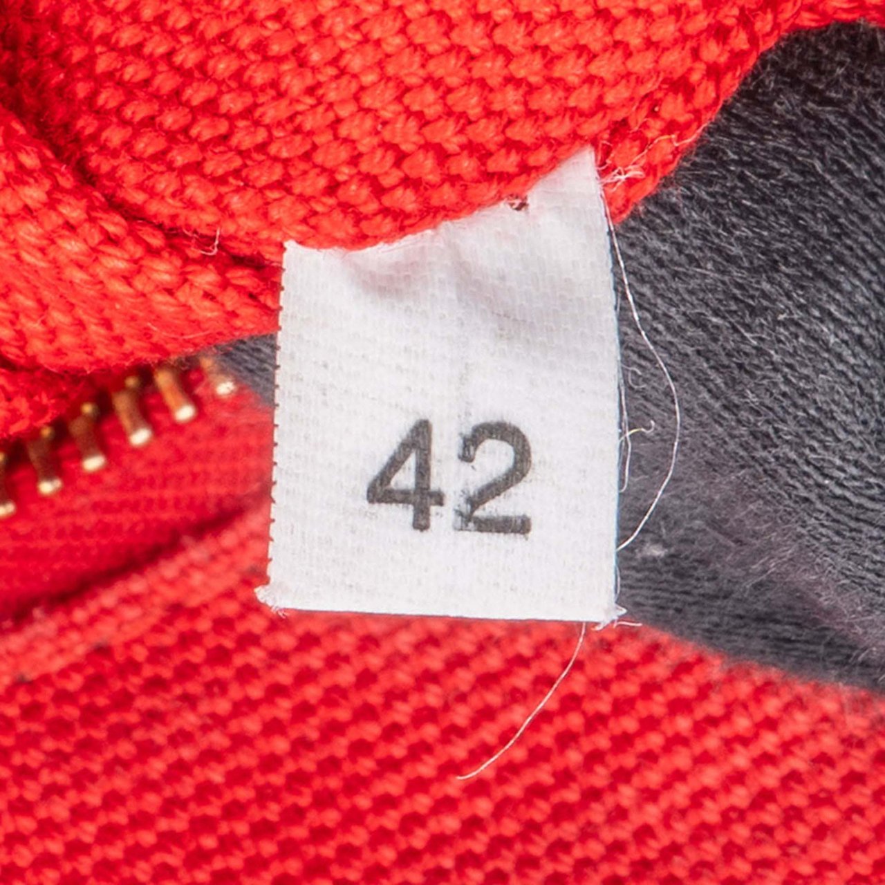 Prada Prada Cotton Stripes Triangle Pouch Rood