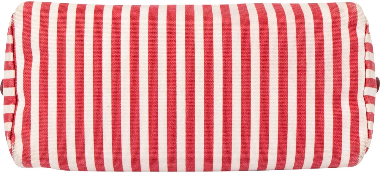 Prada Prada Cotton Stripes Triangle Pouch Rood