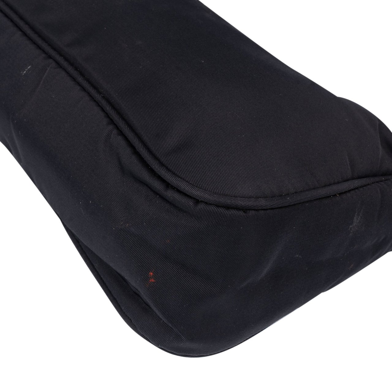 Prada Prada Black Nylon Triangle Vintage Re-Edition Handbag Zwart