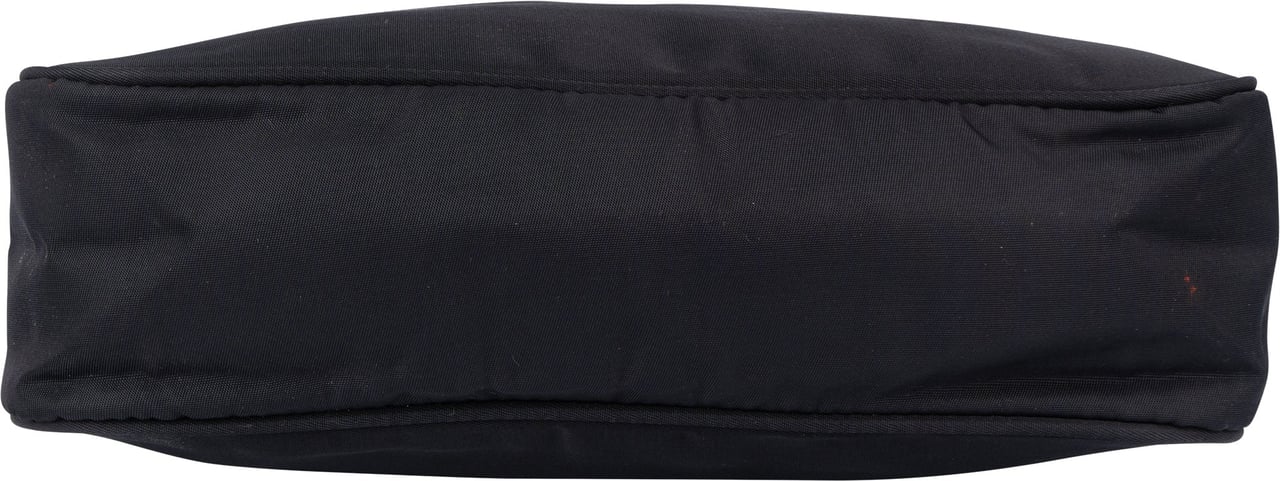 Prada Black Nylon Triangle Vintage Re-Edition Handbag Zwart
