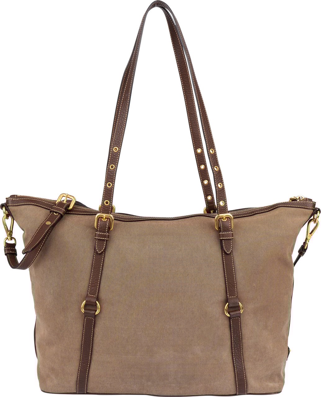 Prada Prada Jacquard Monogram Shoulder Bag Bruin