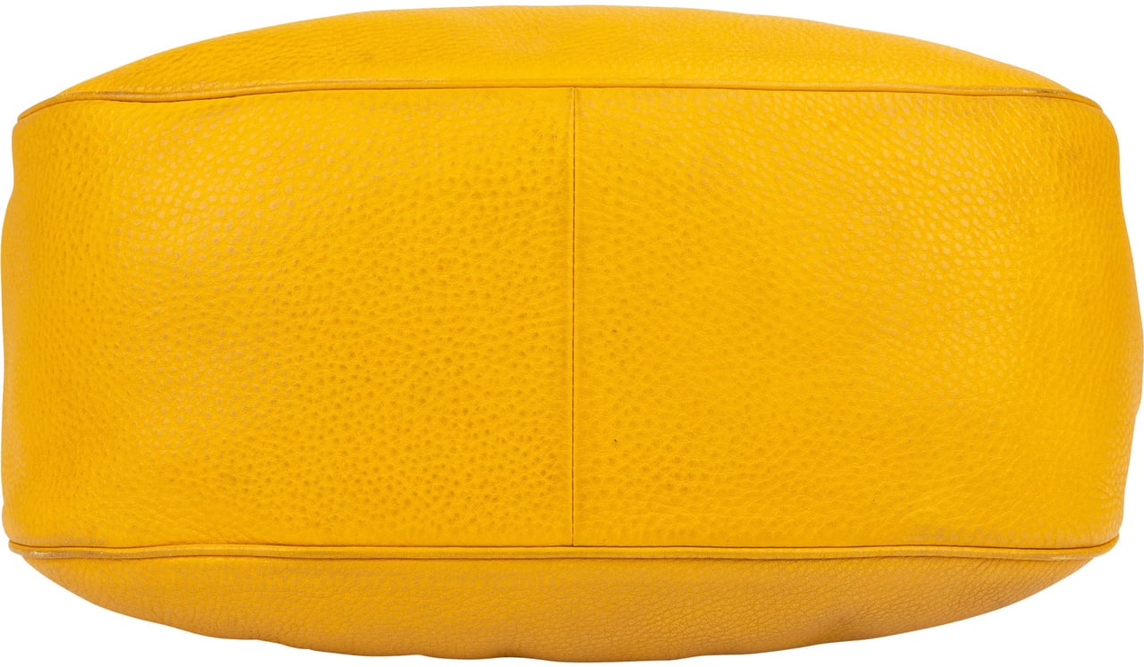 Prada Yellow Leather City Shoulder Bag Geel