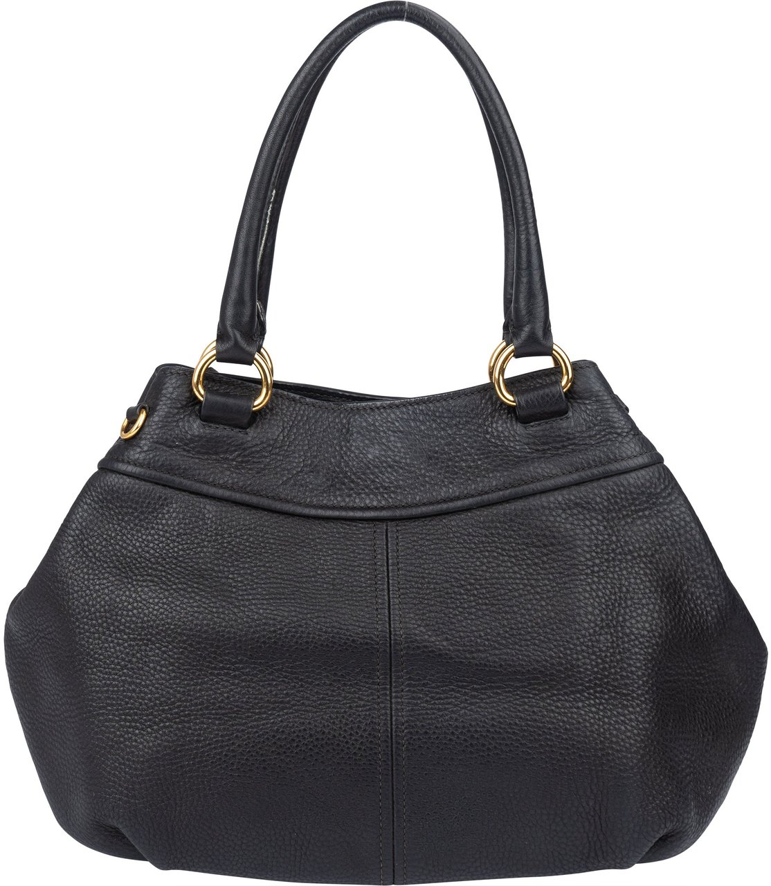 Prada Prada Black Calfskin Vitello Handbag Zwart