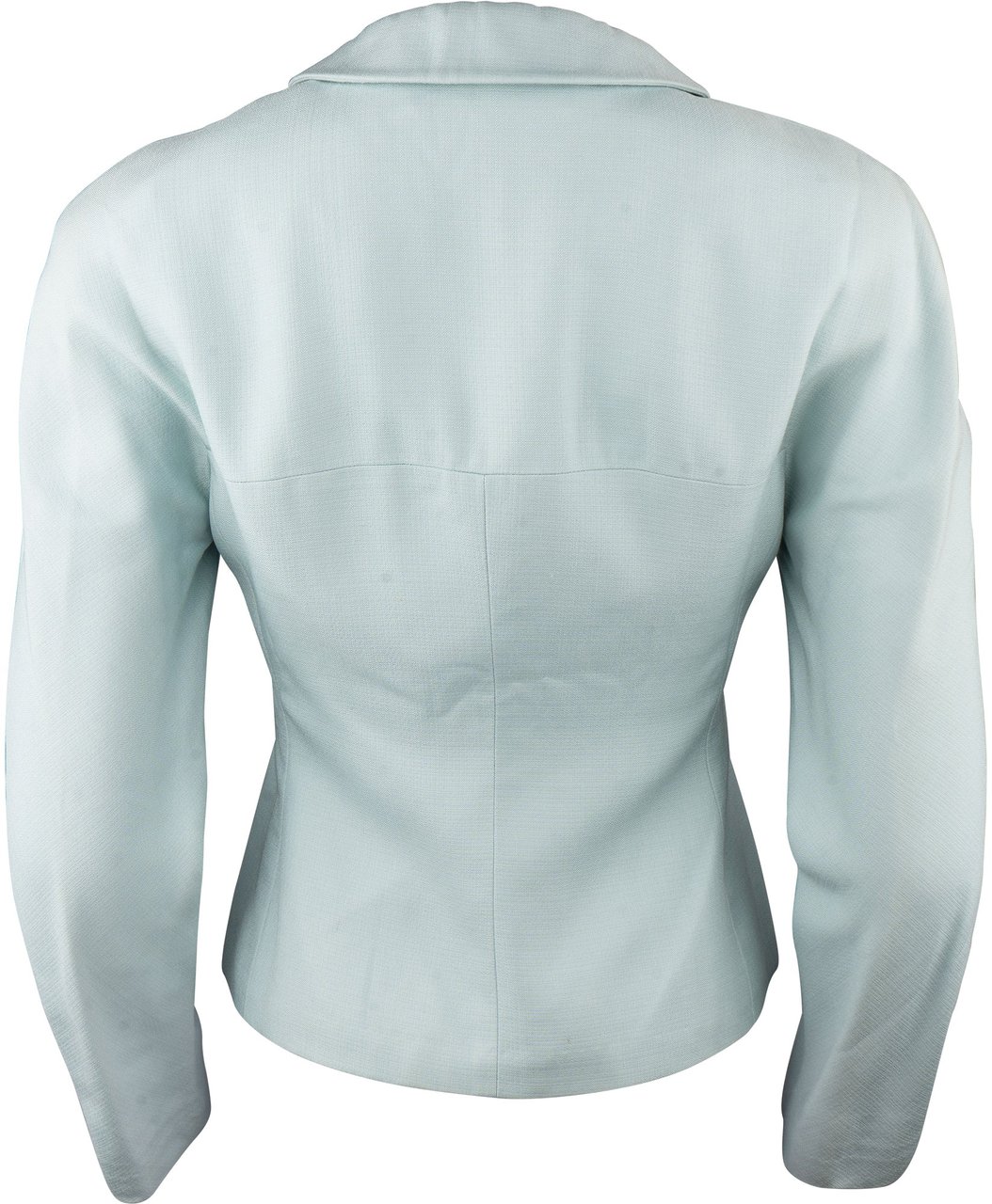 Prada Prada Bleu Viscose Jacket (DE34 / IT40) Blauw