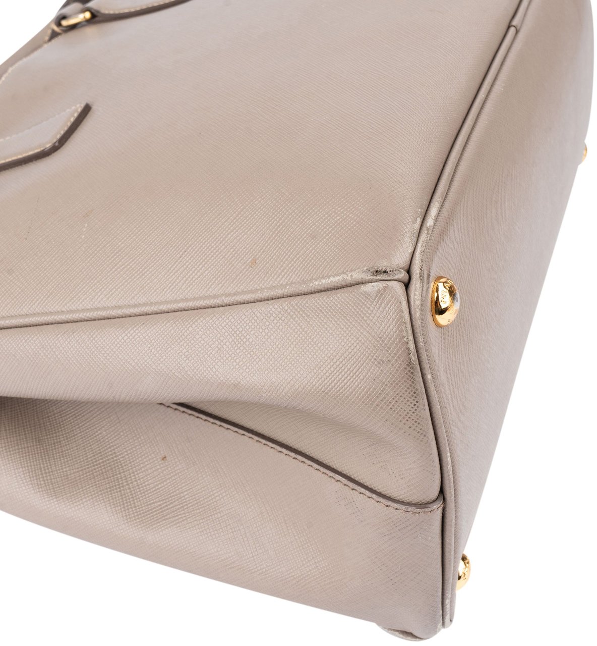 Prada Prada Grey Saffiano Leather Galleria Handbag Divers