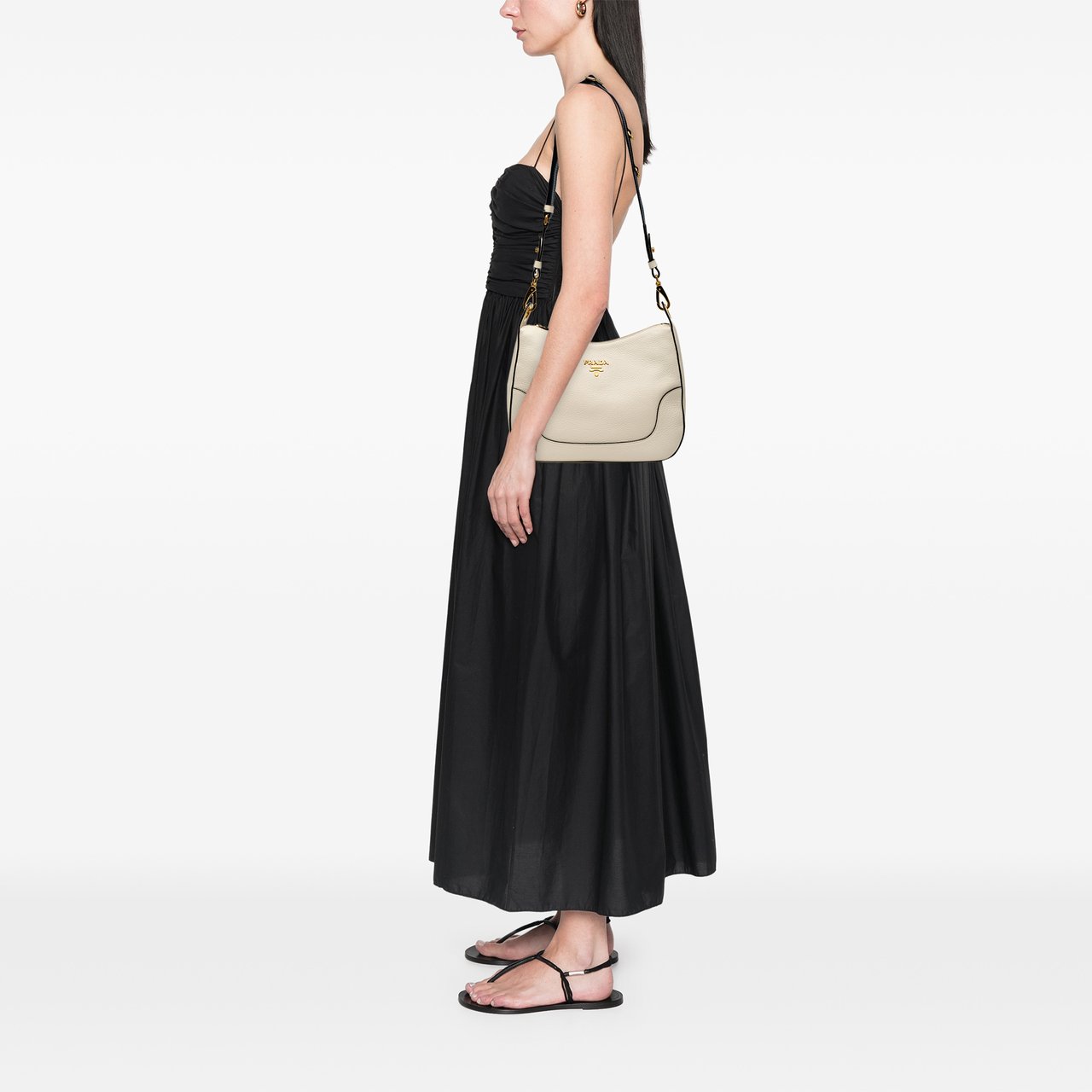 Prada Vitello Phenix Crossbody Wit