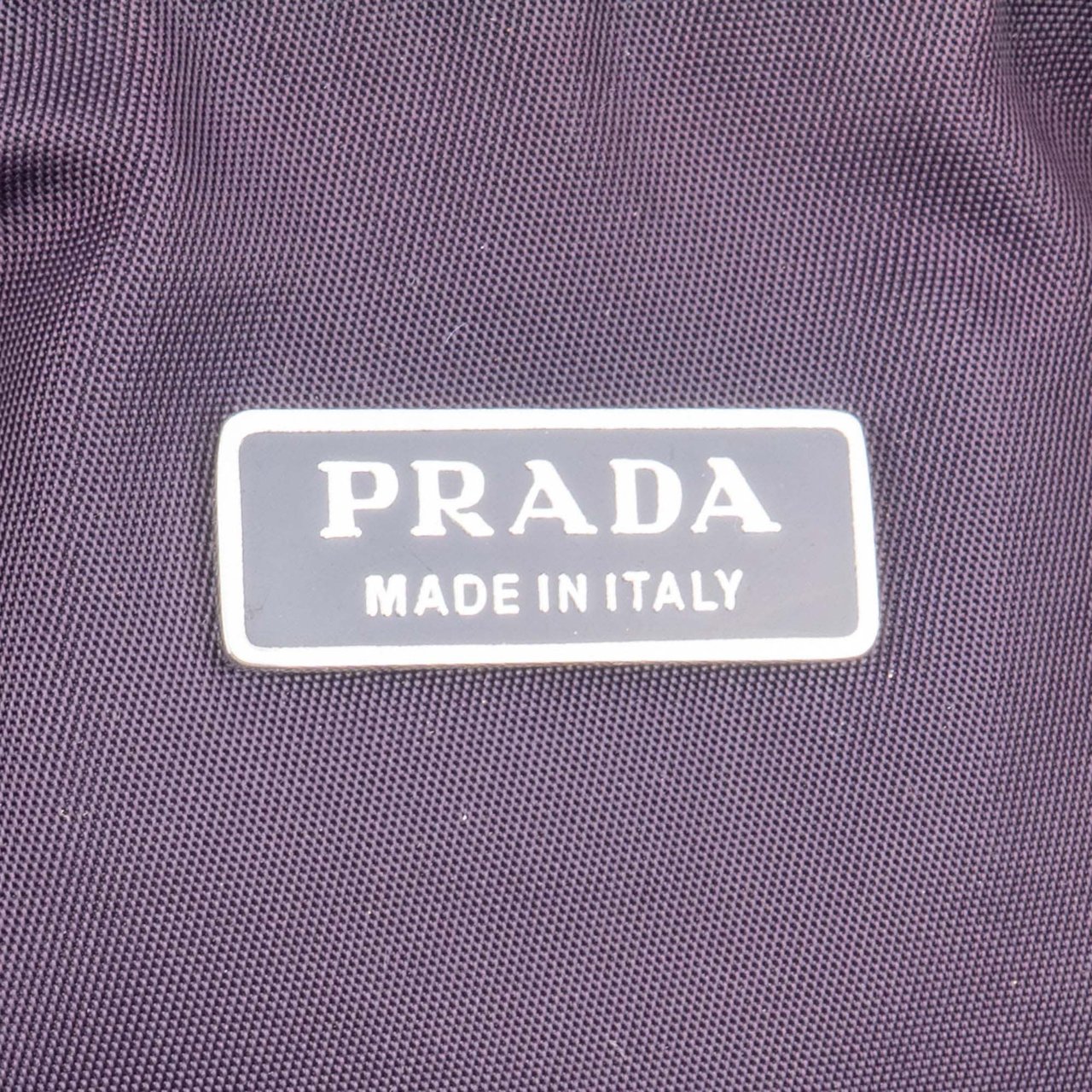 Prada Purple Nylon Triangle Handbag Paars