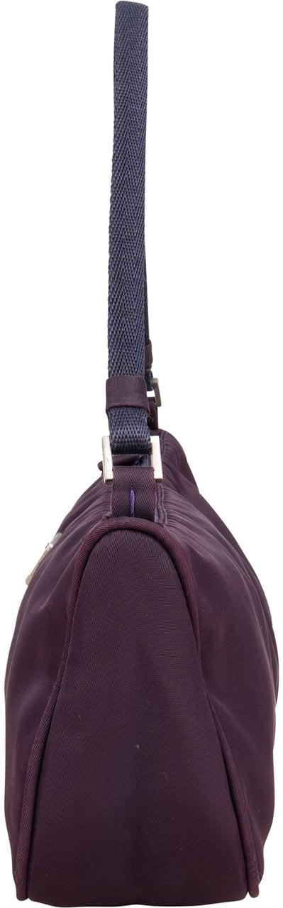 Prada Prada Purple Nylon Triangle Handbag Paars