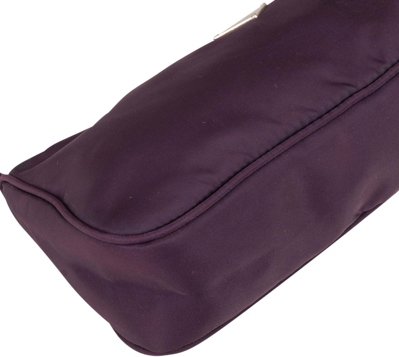 Prada Purple Nylon Triangle Handbag Paars