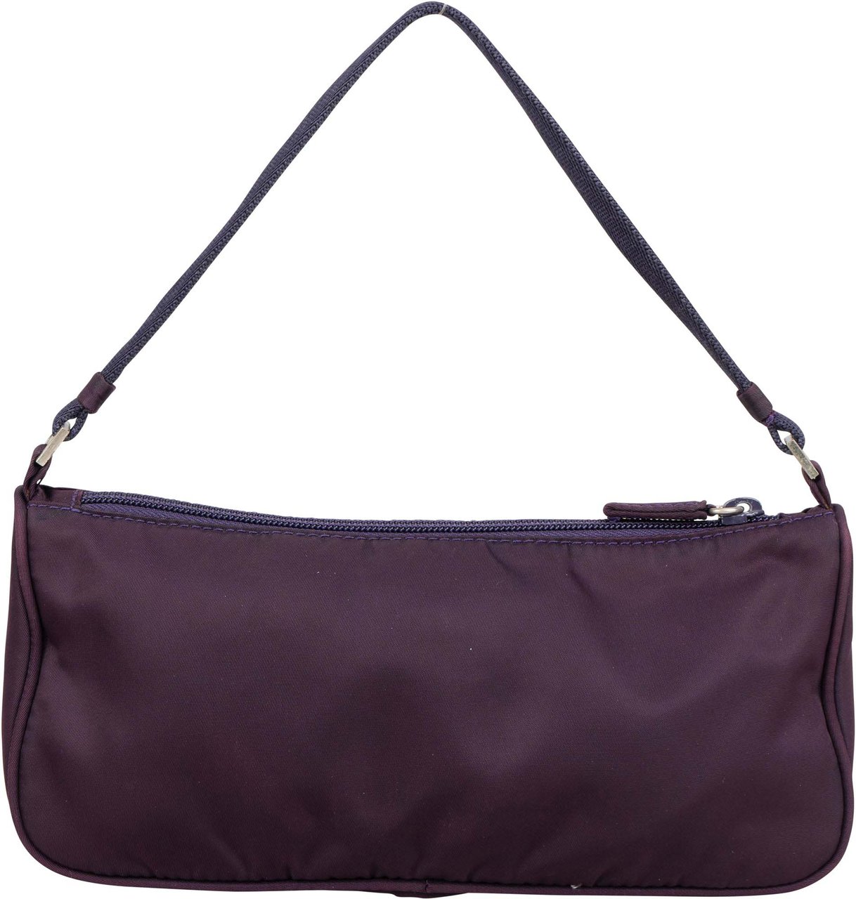 Prada Purple Nylon Triangle Handbag Paars