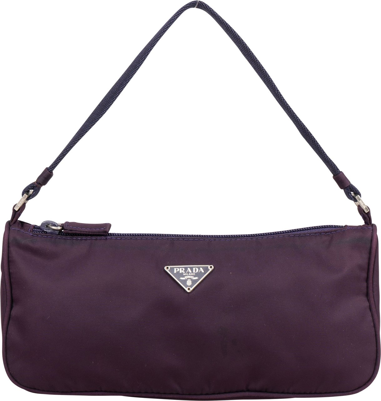 Prada Prada Purple Nylon Triangle Handbag Paars