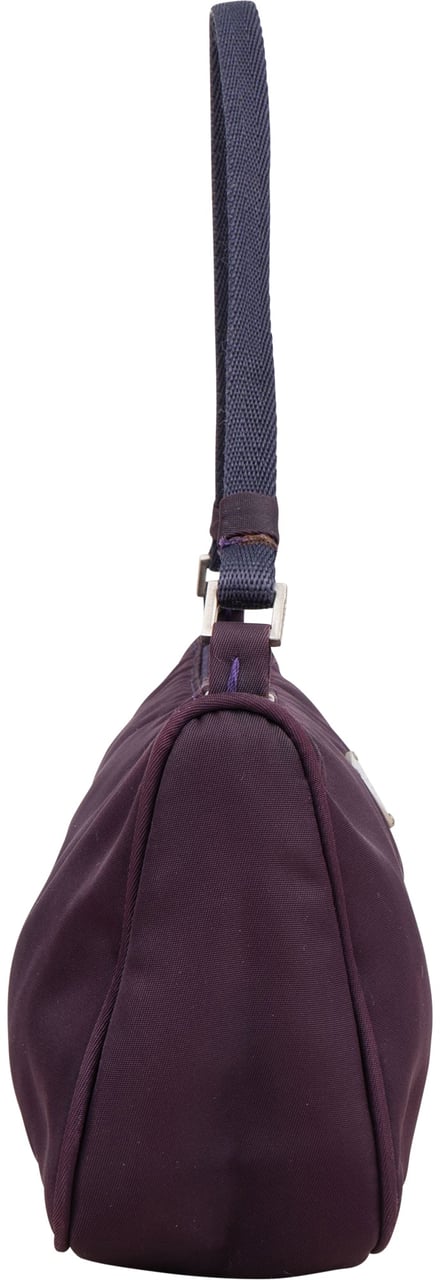Prada Prada Purple Nylon Triangle Handbag Paars