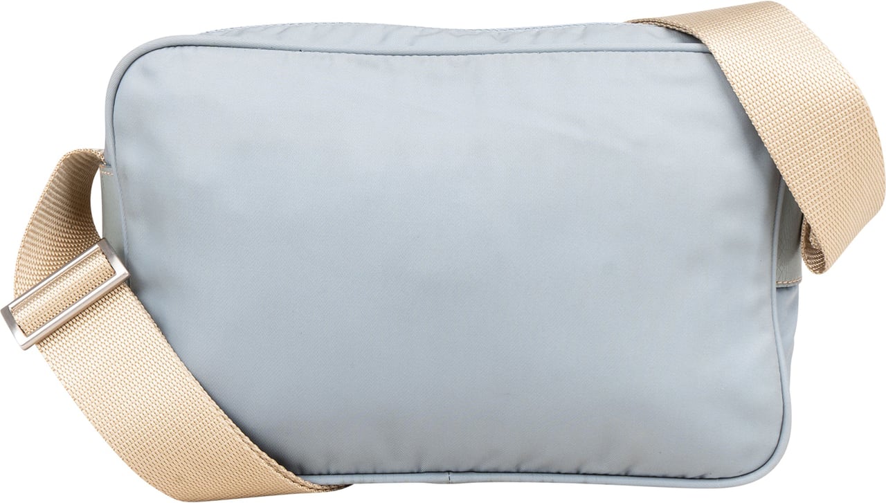 Prada Prada Bleu Nylon Triangle Crossbody Bag Blauw