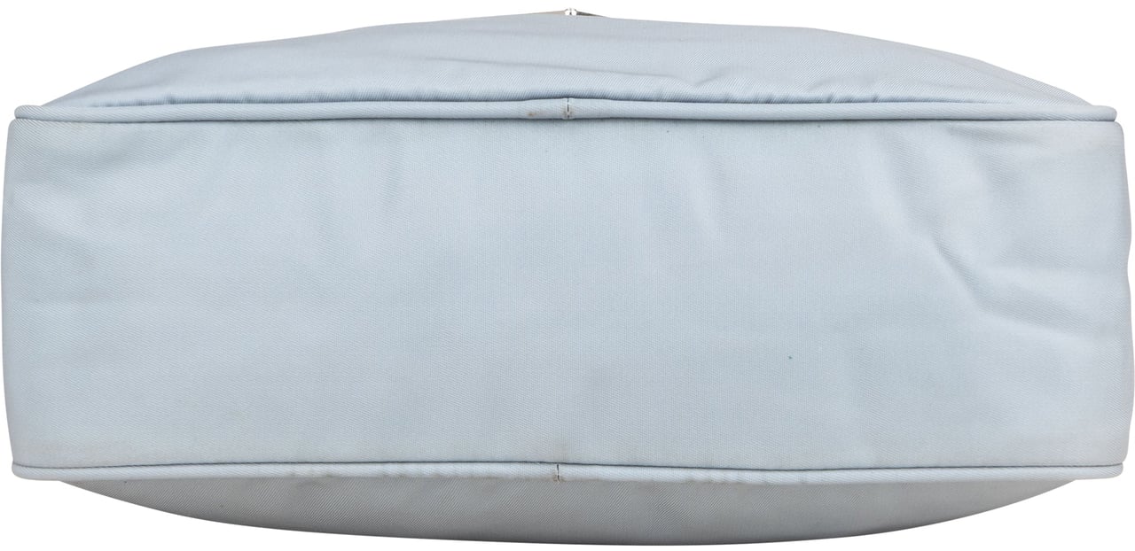 Prada Prada Bleu Nylon Triangle Crossbody Bag Blauw