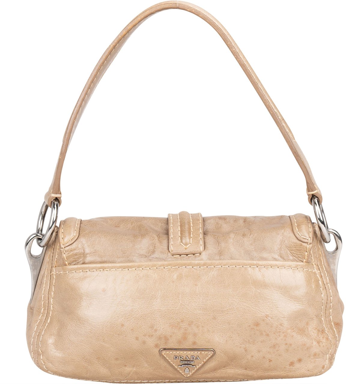 Prada Prada Classic Leather Turnlock Handbag Divers