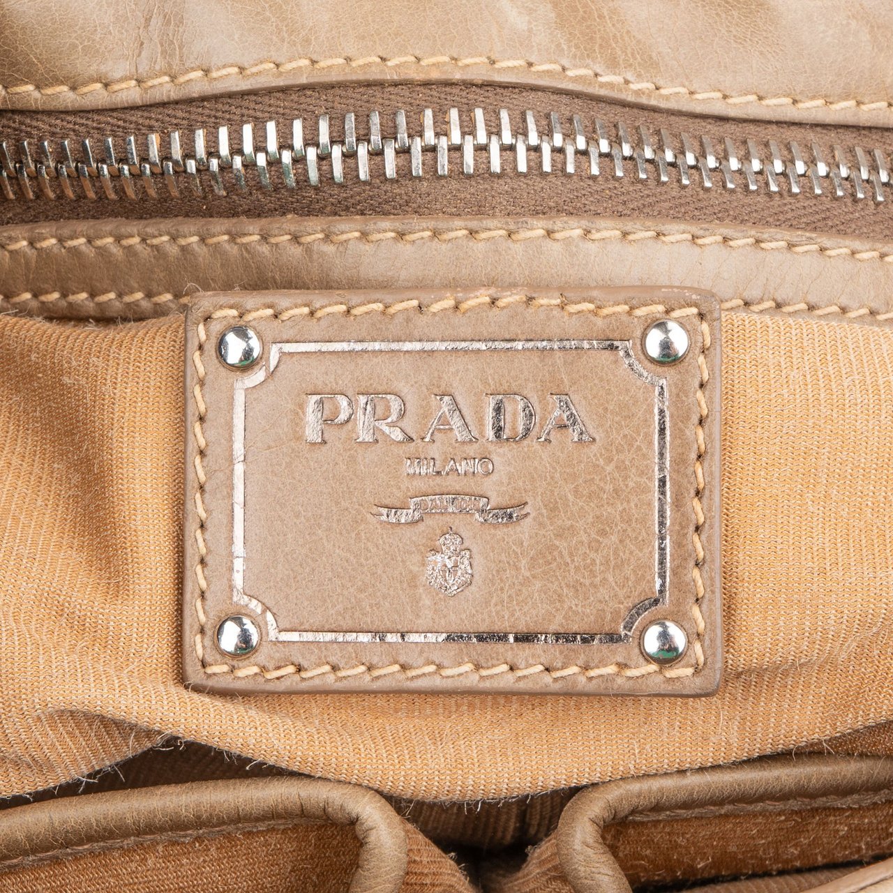 Prada Prada Classic Leather Turnlock Handbag Divers