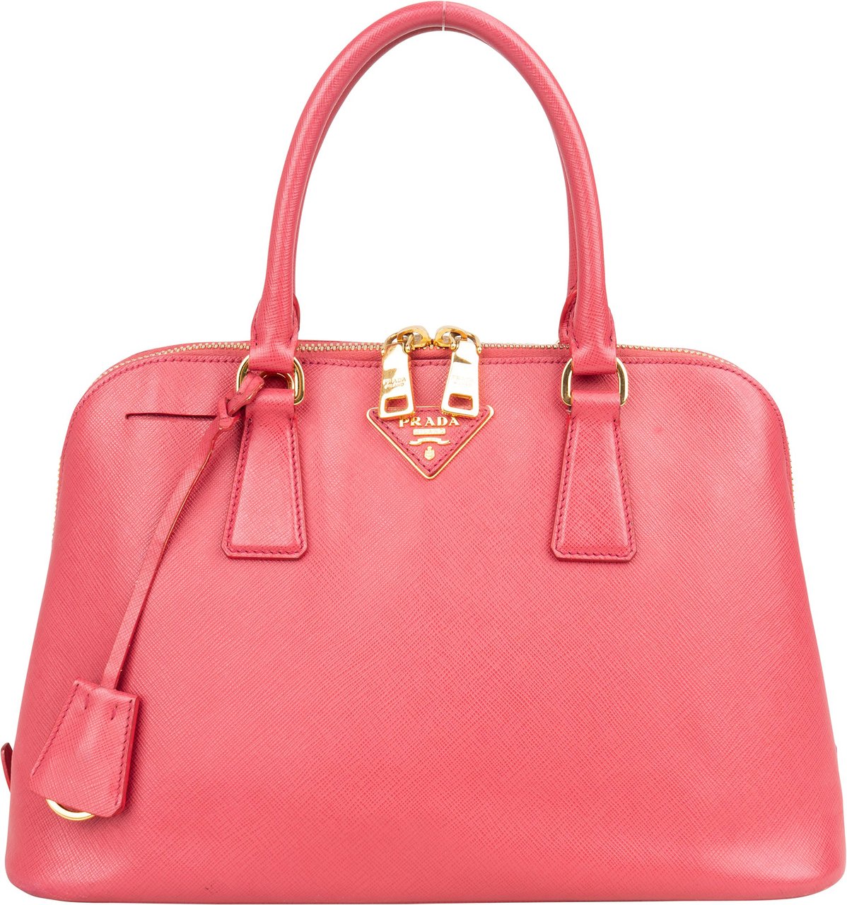 Prada Prada Pink Saffiano Leather Promenade Handbag Divers