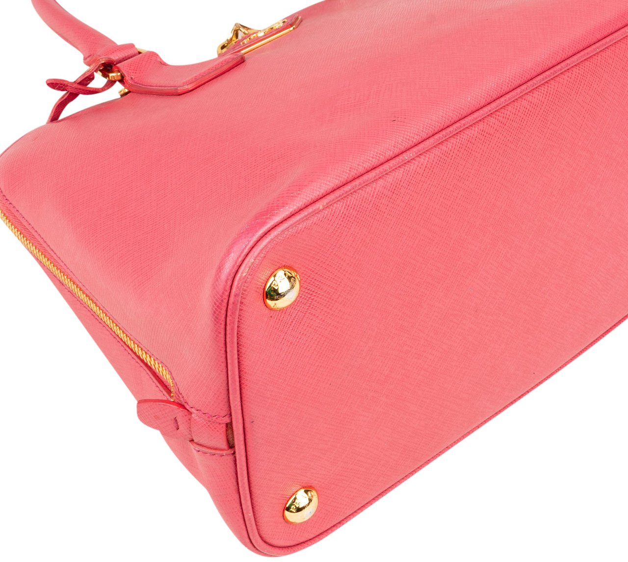 Prada Prada Pink Saffiano Leather Promenade Handbag Divers