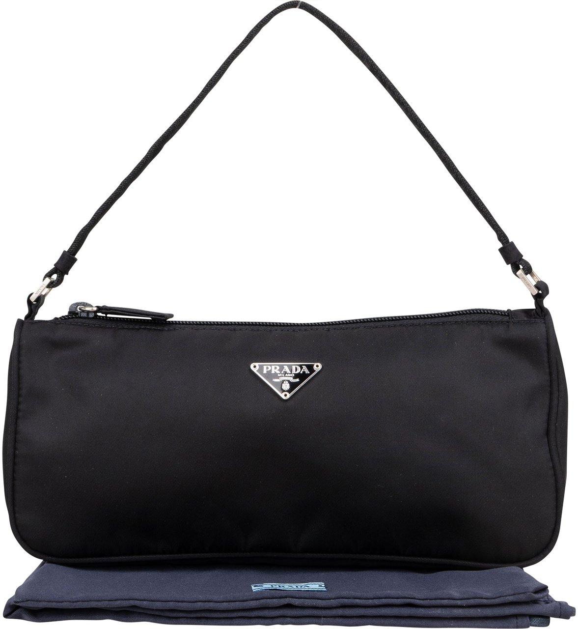 Prada Prada Black Nylon Mini Handbag Zwart