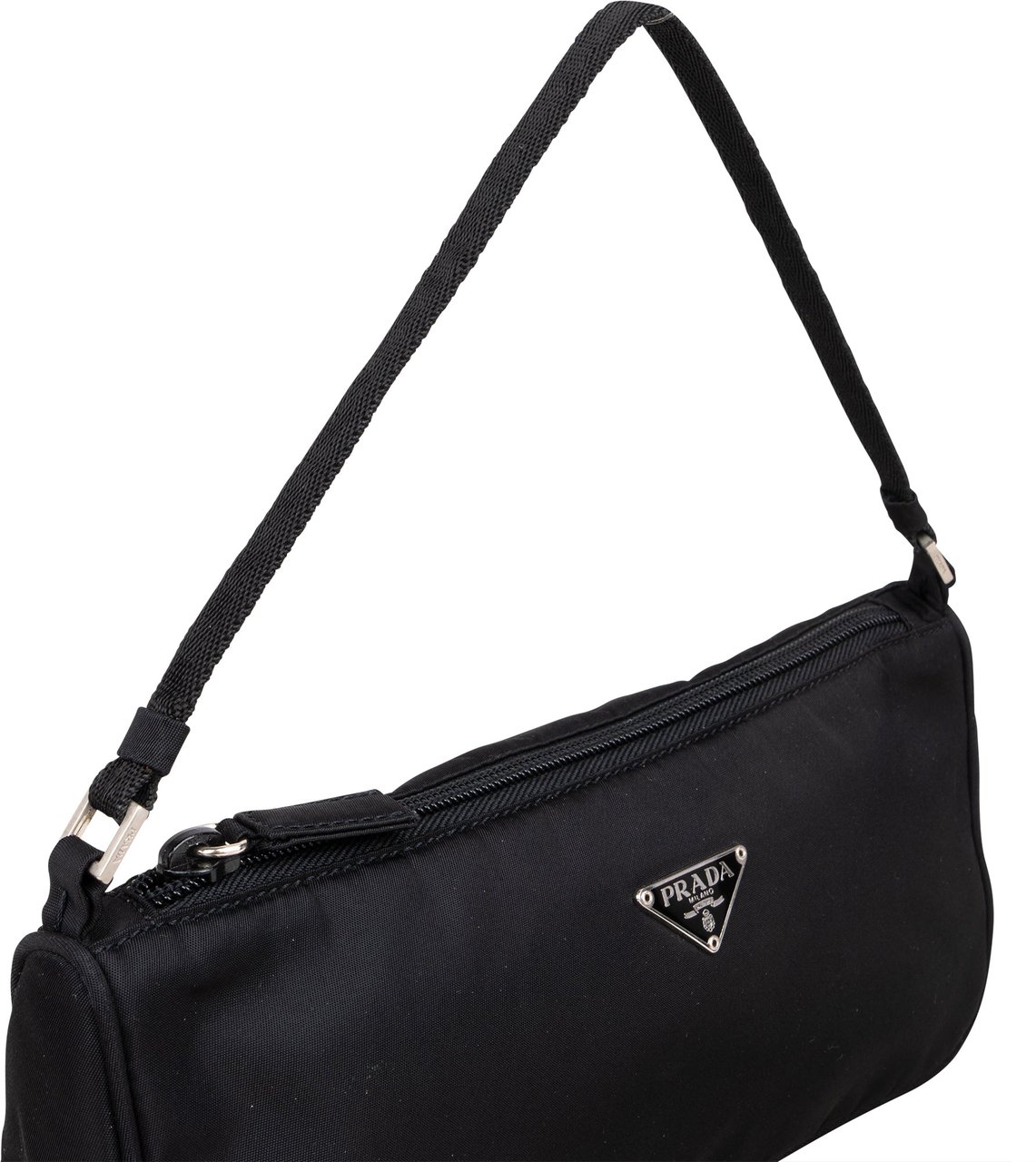 Prada Prada Black Nylon Mini Handbag Zwart