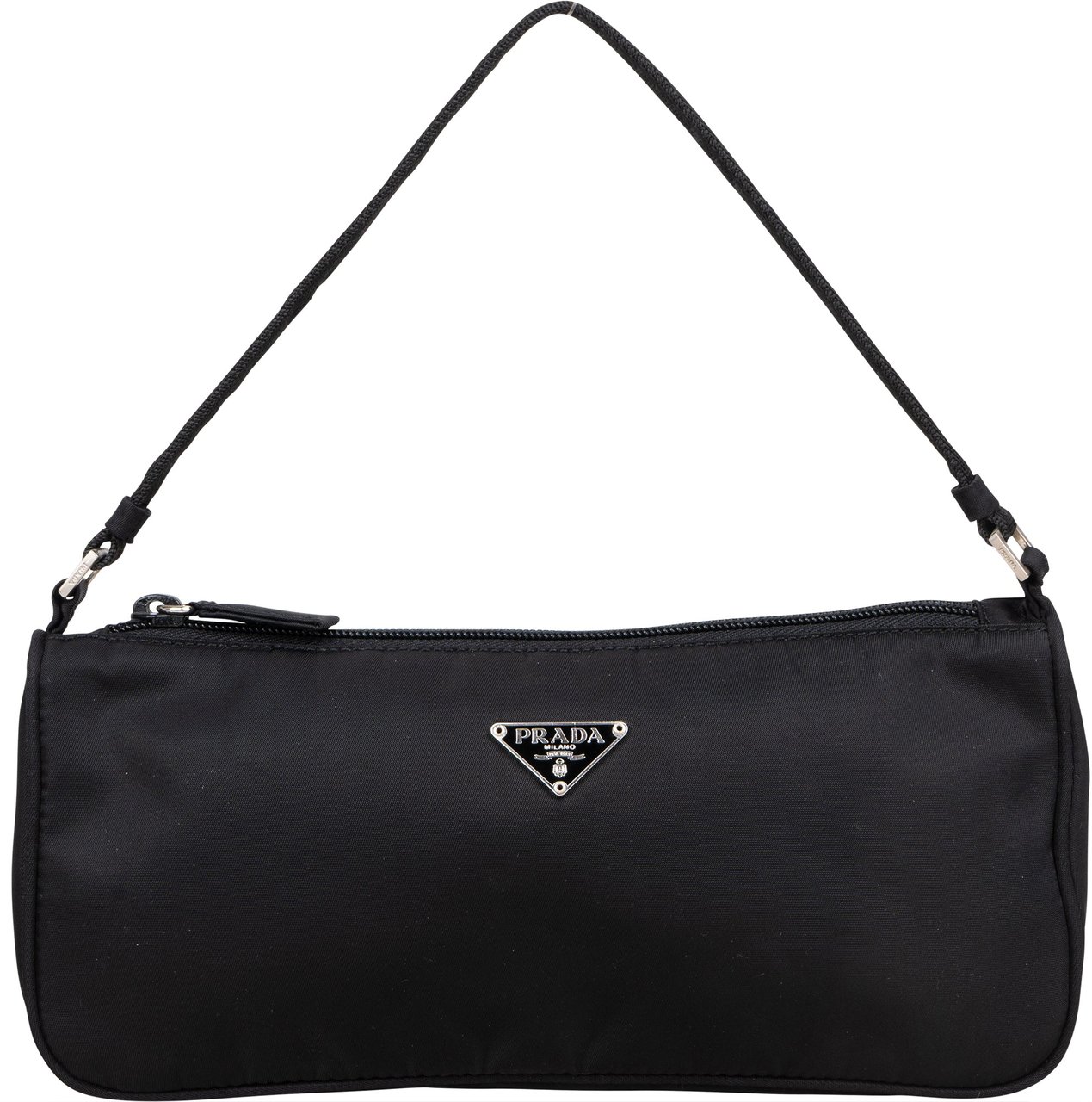 Prada Prada Black Nylon Mini Handbag Zwart