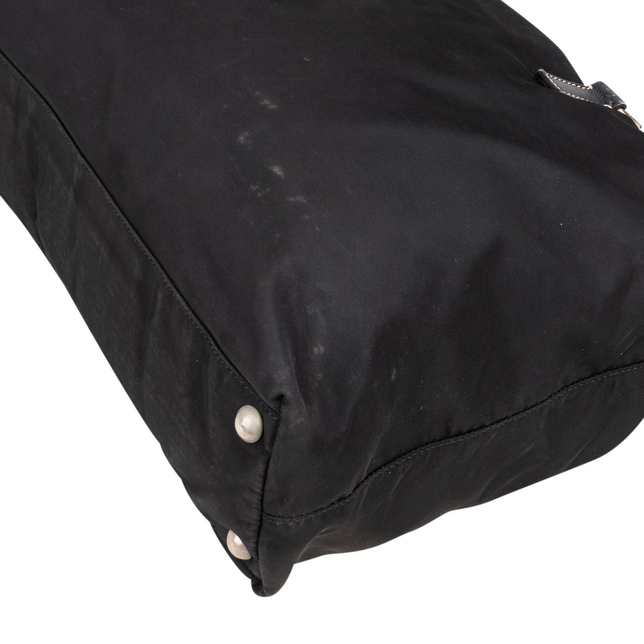 Prada Prada Black Nylon Triangle Handbag Zwart