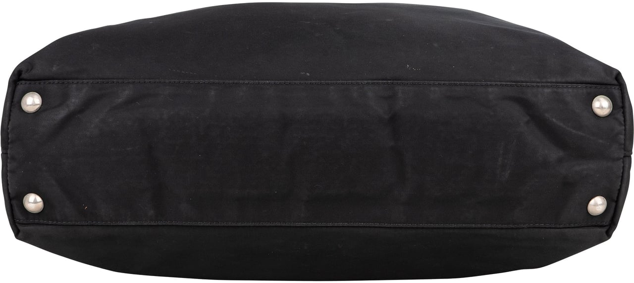 Prada Prada Black Nylon Triangle Handbag Zwart