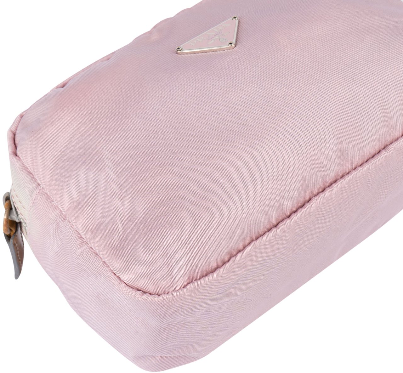 Prada Prada Nylon Triangle Pouch Rood