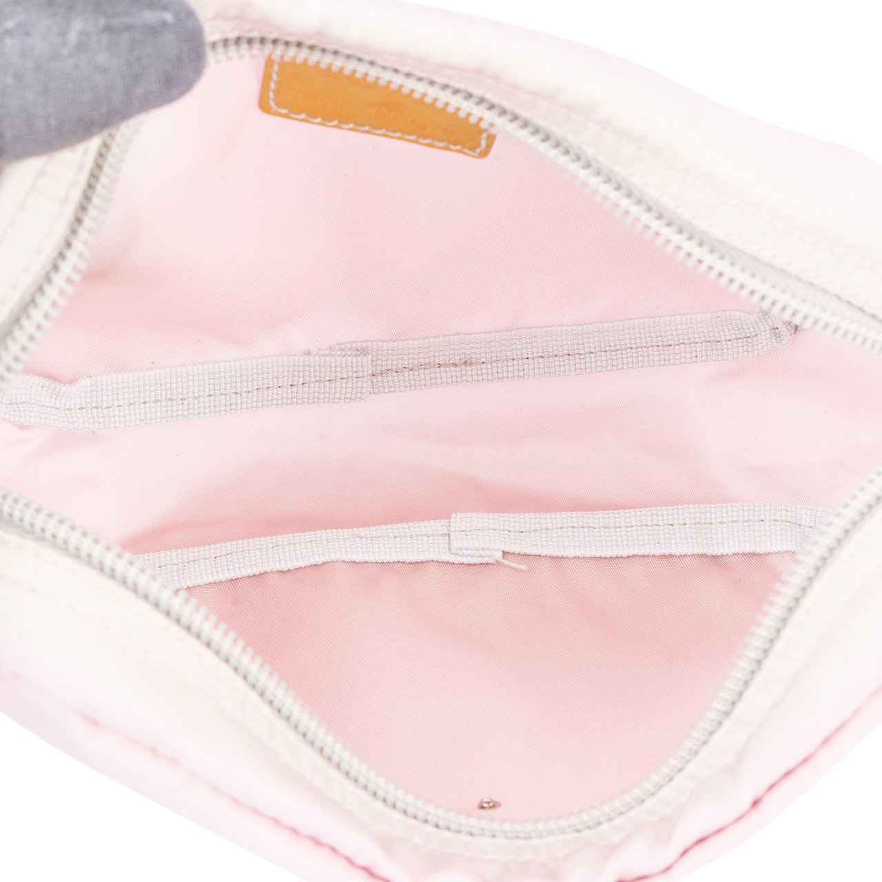 Prada Prada Nylon Triangle Pouch Rood