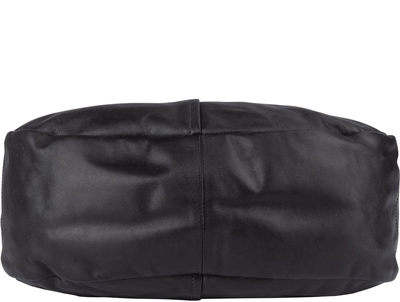 Prada Prada Black Leather Hobo Bag Zwart