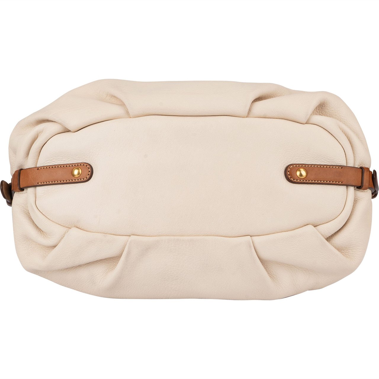 Prada Prada Classic Talco Deerskin City Handbag Wit