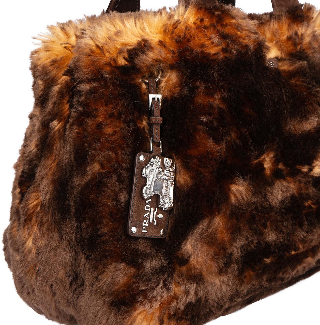 Prada Prada Fur Optic Canapa Handbag Divers