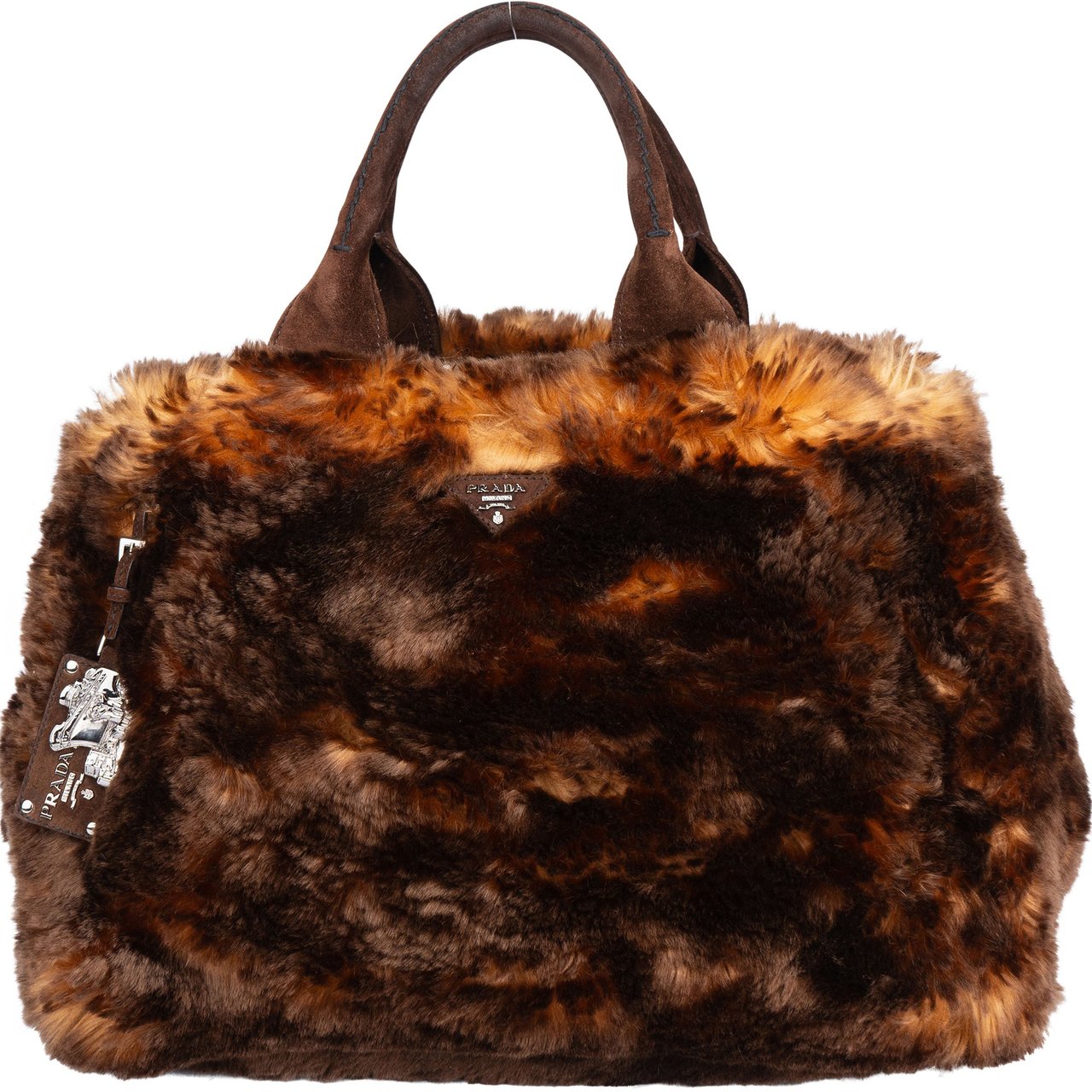 Prada Prada Fur Optic Canapa Handbag Divers
