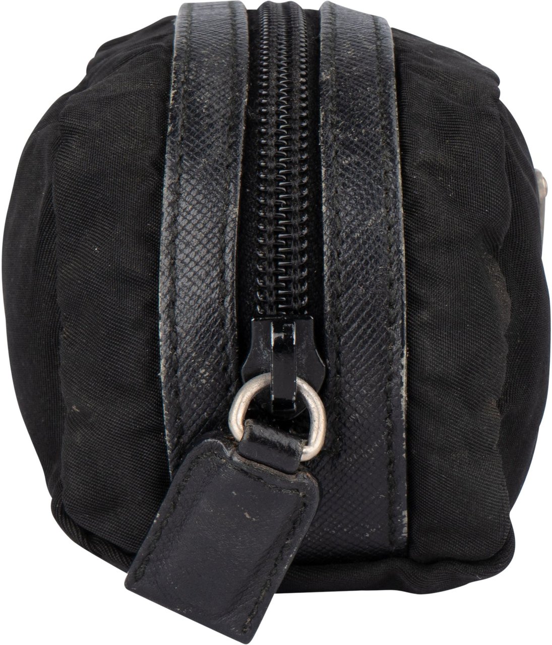 Prada Prada Black Nylon Triangle Pouch Zwart