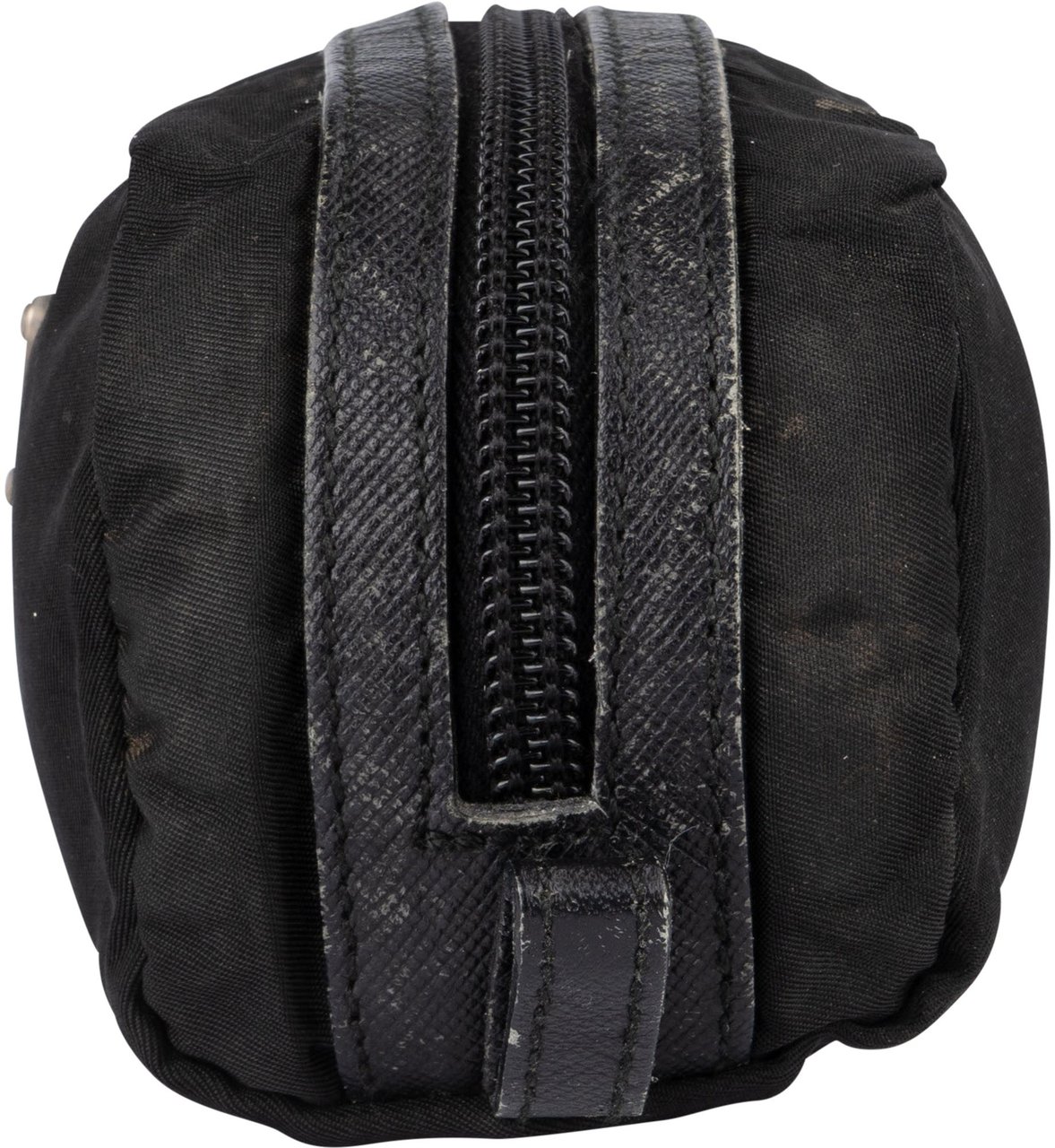 Prada Prada Black Nylon Triangle Pouch Zwart