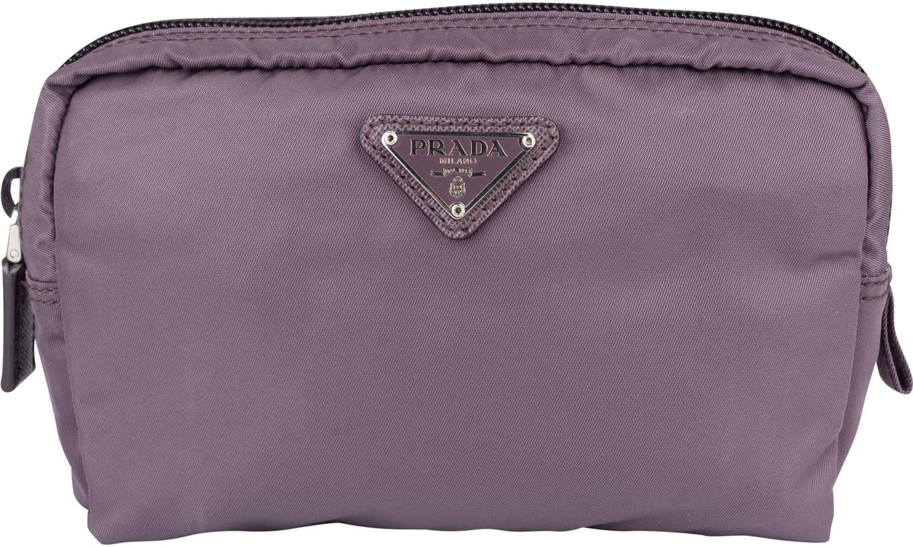 Prada Prada Purple Triangle Pouch Paars