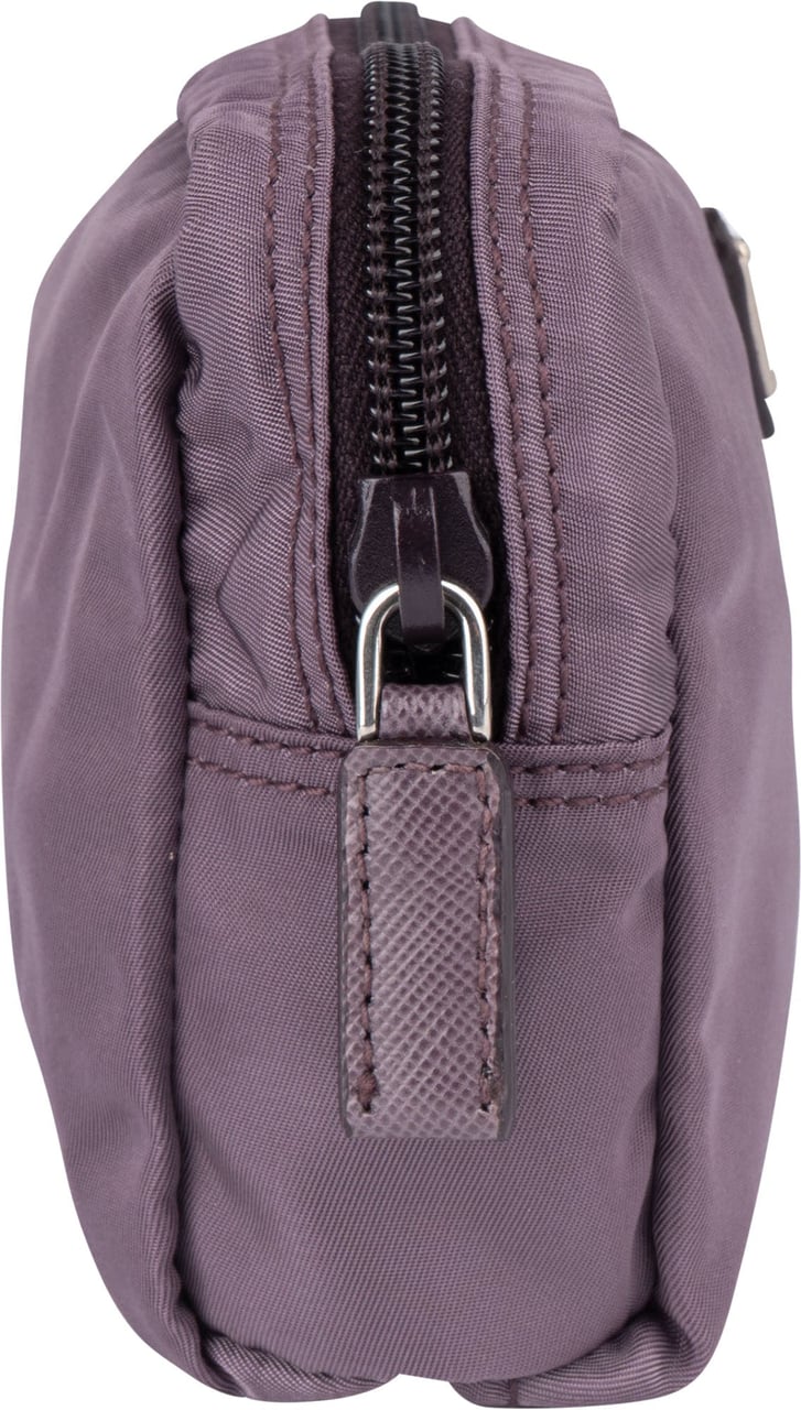 Prada Prada Purple Triangle Pouch Paars